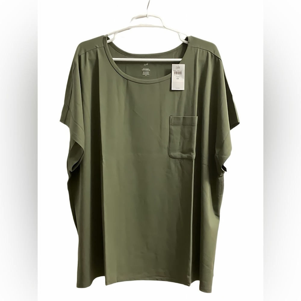 J.JILL One Pocket Short Sleeve Tee 4X